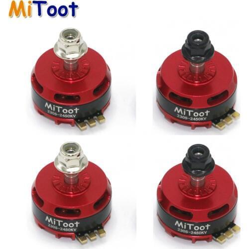Register shipping 4pcs/lot original Mitoot 2305 2450kv Brushless Motor CW CCW 3-5S for QAV-R 220mm 250 270 FPV Racing Quadcopter
