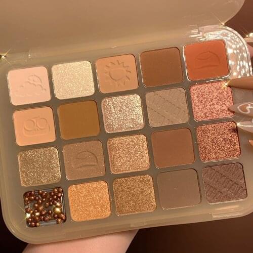 Waterproof Shimmer Eyeshadow Palette 12 Colors Matte Diamond Glitter Eyeshadow Long Lasting Eye Shadow Make Up Palette