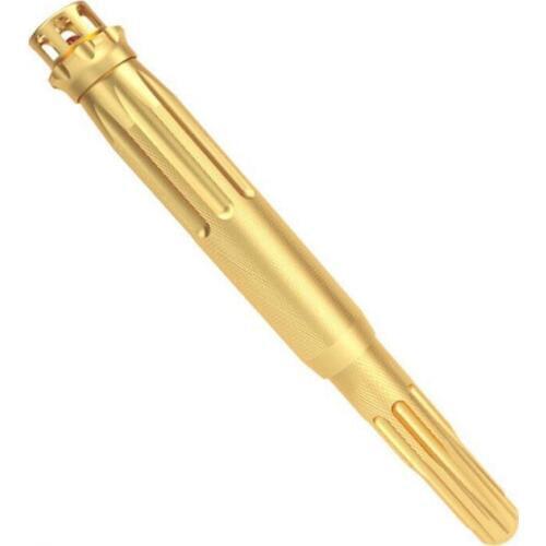 Luxury quality metal decompression Fountain Pen black golden Sculpture Cutout ruby calligraphy Gyro ink pen Office supplies new