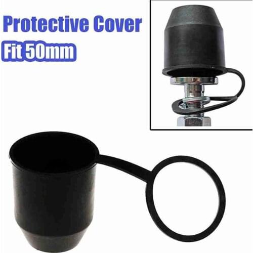 Universal 50Mm Tow Bar Cap Black Durable Caravan Trailer Protection Towing Hitch Tow Ball Cover Car Accessories Prevent Falling