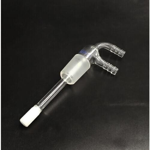 Gas input connector,Joint 24/29,Gas dispersion tube,Fritted,Small nozzle 10mm,Lower tube length 80mm,Air guide tube