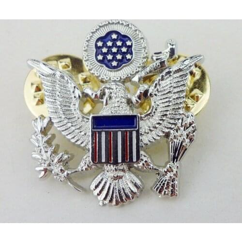 US AIR FORCE GENERAL OFFICER SHOULDER EAGLE BADGE PIN US RANK INSIGNIA-L1052 Military Store