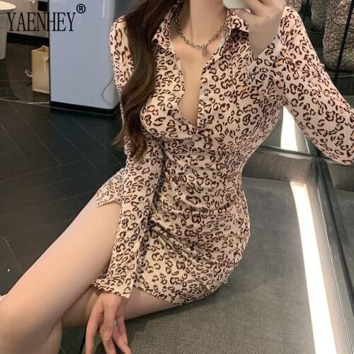 YAENHEY Fashionable Shirt Dresses