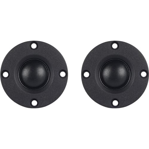2Pcs Tweeter Speaker 6 Ohm 30W Hifi Soft e Silk Film Treble Loudspeaker Neodymium Toothed Aluminum Heat Sink