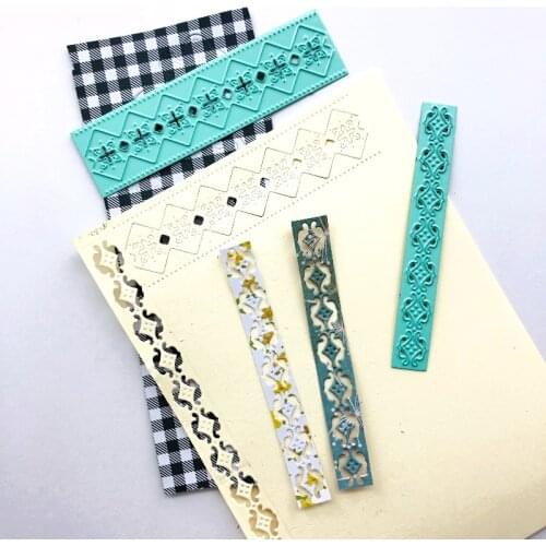 SS Creativity 2pc Mint Cardmaking Kits Handmade Stripes Metal Die Cutter Paper Craft 2021 New Arrivals Scrapbooking for Dies