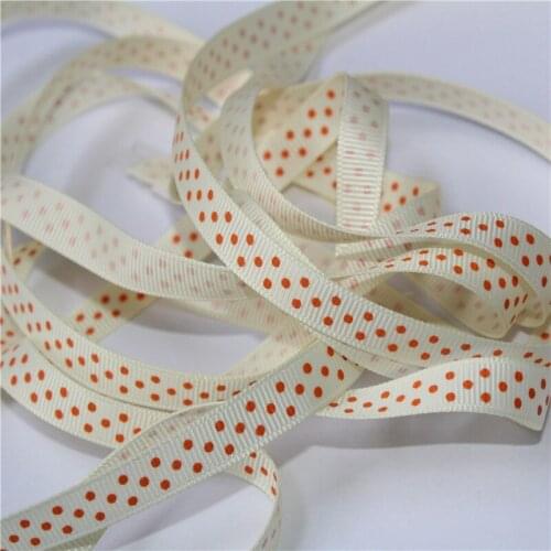 3/8'' 9mm Dots grosgrain Ribbon Dotty spot gift Hair Ribbons Accessories DP09-580