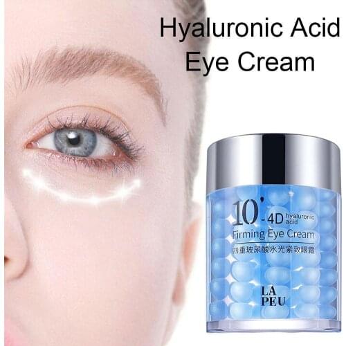 4D Hyaluronic Acid Eye Cream Dark Circle Moisturizing Anti-Aging Anti-Puffiness Unisex Male Female Korean Skin Care 60g Dropship