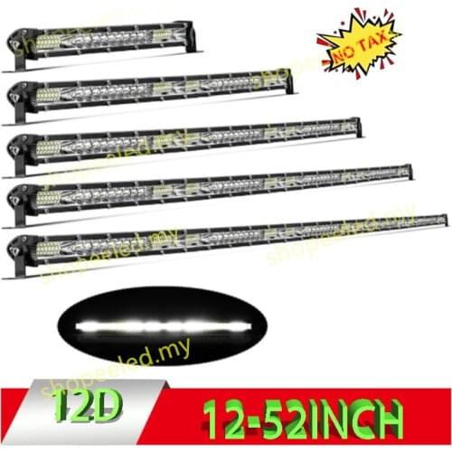 CO LIGHT 12"-52" Off Road LED Bar Spot Flood LED Light Bar/Work Light for Truck 4X4 UAZ 4WD ATV Car Barra LED Driving Fog Light