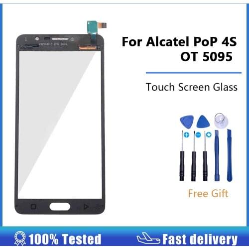 For Alcatel One Touch Pop 4S 5095 5095Y OT5095 5095B 5095I 5095K Glass Lens Touch Screen Glass Lens Panel Digitizer