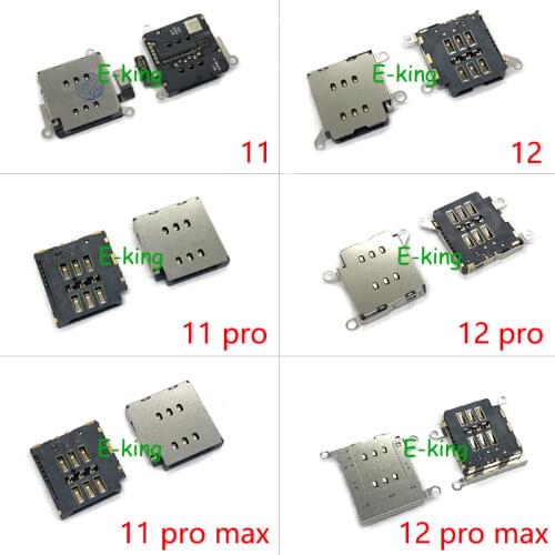 For Iphone 12 / 12 Pro Micro SIM Card Reader Holder Tray Slot Connector