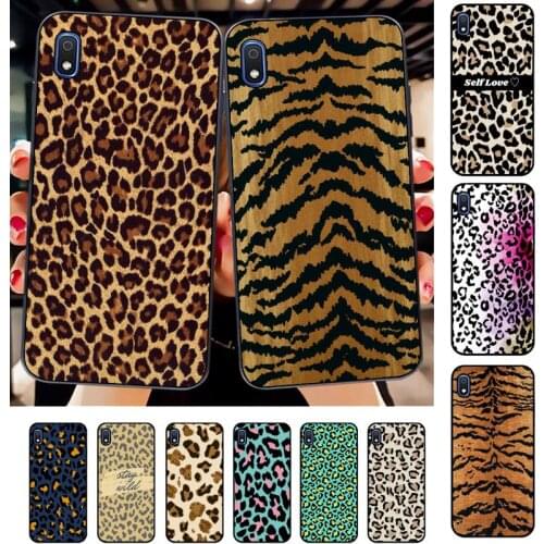 FHNBLJ Leopard Print Tiger Print Phone Case for Samsung A30s 51 71 10 70 20 40 20s 31 10s A7 A8 2018
