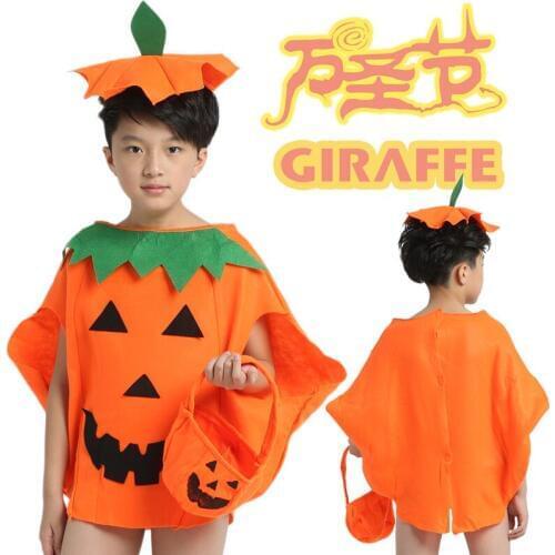 Halloween Pumpkin suits, childrens green clothes, fashion show, modeling clothes, pumpkin clothing, adults