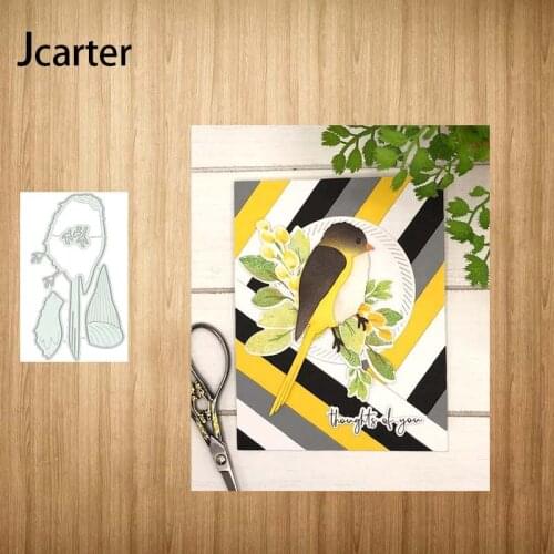 Bird Branch Flowers Metal Cutting Dies Craft Stencil for Scrapbooking Handmade Tools Make Album Model Punch Blade Decor Template