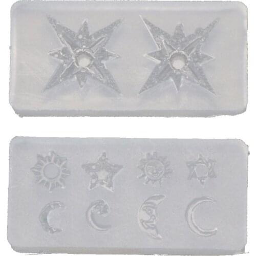 Mini Size Moon Star Sun Resin Jewelry Fillings Resin Silicone Mold Jewelry Tools