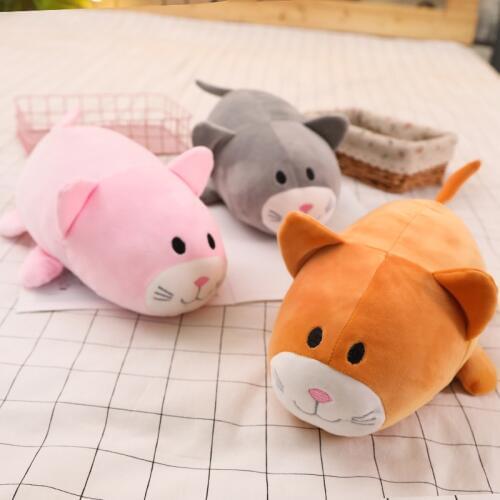 New 1pc 30-90cm Cartoon Lying Mouse Fat Plush Toy Soft Animal Zodiac Soft Pillow Stuffed Cushion Kids Birthday Gift High Quality