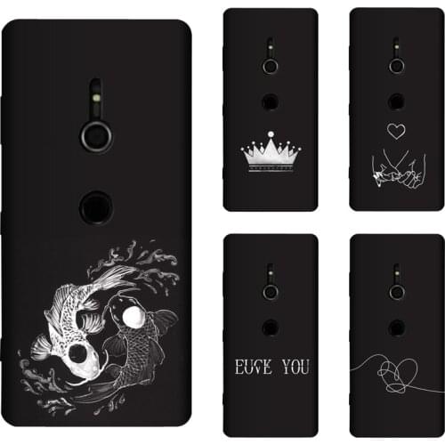 Soft Silicone TPU 6.0" For Sony Xperia XZ3 Case Cover Painting Matte Cases For Sony Xperia XZ 3 Funda