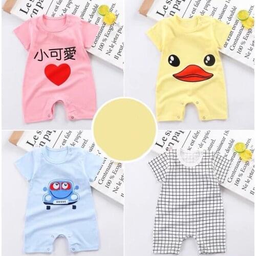 Brand New Romper Baby Girl Summer Clothes 100% Cotton Short Sleeved Jumpsuit For Newborn Climbing Clothes Baby Boy Clothing