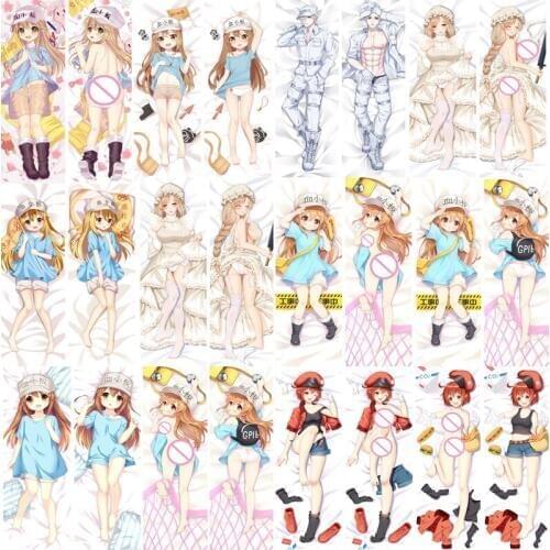 November update Anime Cells at Work! Platelet Red Blood Cell Hakkekkyuu hugging Body pillowcase Dakimakura body pillow cover