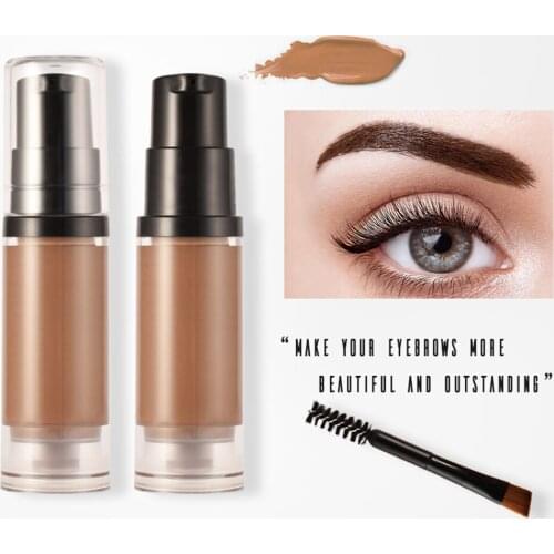 6 Colors Tear-Off Eyebrow Tinting Cream Private Label Waterproof No Logo Semi-permanent Peel Off Eyebrow Tattoo Gel Pomade Brows