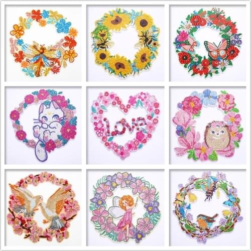 Chrismas Garland Diamond Painting Full Rhinestone Special Shape Diamond Holiday Garland Embroidery Cross Stitch Home Decoration