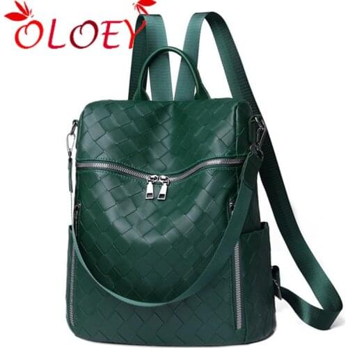 Fashion Backpack Women Multifunction Bagpack Soft Leather School Bags for Teenage Girls 3 In 1 Ladies Travel Back Pack Sac A Dos