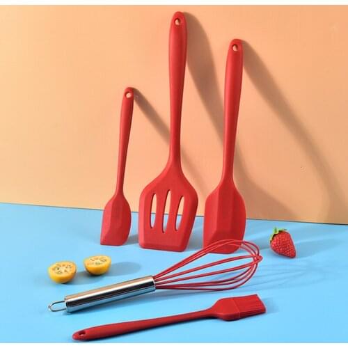 Silicone Cream Spatula 5-piece Set Cake Cream Scraping Cutter Baking Set
