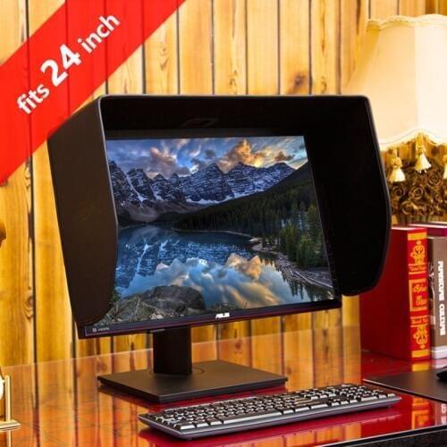 ILooker 24P 24 inch Pro Edition LCD LED Video Monitor Hood Sunshade Sunhood for Dell HP Viewsonic Philips Samsung LG EIZO ASUS