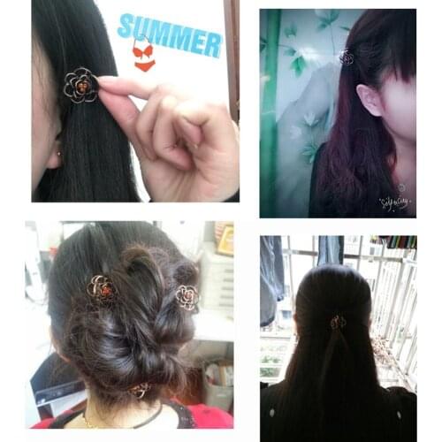 Korean Rhinestone Hairpin Women Hair Clips Female Elegant Hair Clip Mini Hairgrip Fashion Hair Accessories Hair Claw Headwear