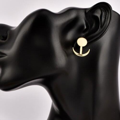 Punk Metal Crescent Earrings for 2021 Female Statement Ear Jewelry