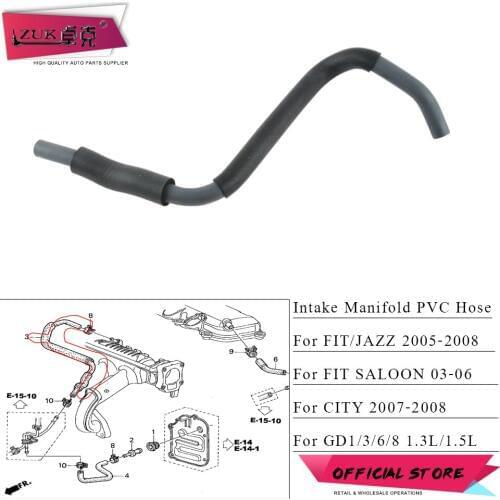 ZUK Intake Manifold Positive Crankcase Ventilation PCV Hose For FIT JAZZ CITY FIT SALOON 2003 2004 2005 2006 2007 2008 1.3L 1.5L