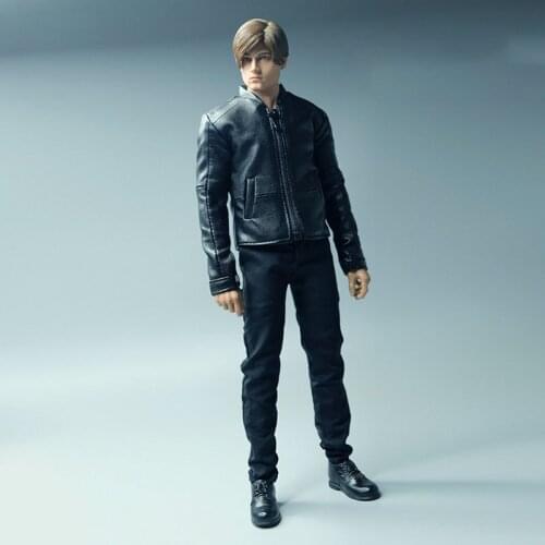 1/6 Male Leather Jacket Clothes Model For 12'' Action Figure Doll Cool Boys Clothes