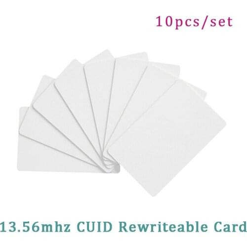10pcs RFID CUID Card Smart Chip 13.56Mhz NFC Rewriteable Copy Key 1K S50 Copier Clone Tag RFID Duplicator Change Proximity Token