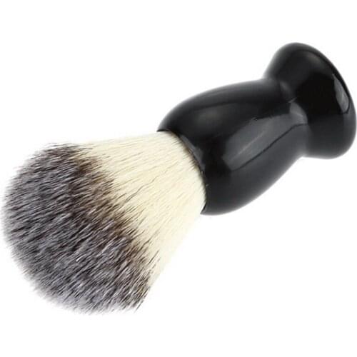 100pcs Fashion Brown soft hair brush Wood Shaving Brush handle Best Pure nylon Hair For Men Shaving brush tools DHL