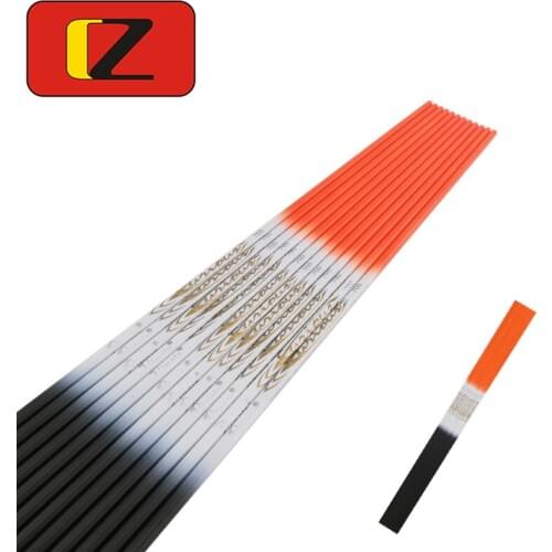 Pinals Archery ID4.2mm Spine 500-1000 30 Inch Carbon Arrow Shaft Compound Bows Recurve Bow Longbow Shooting Hunting 12PC