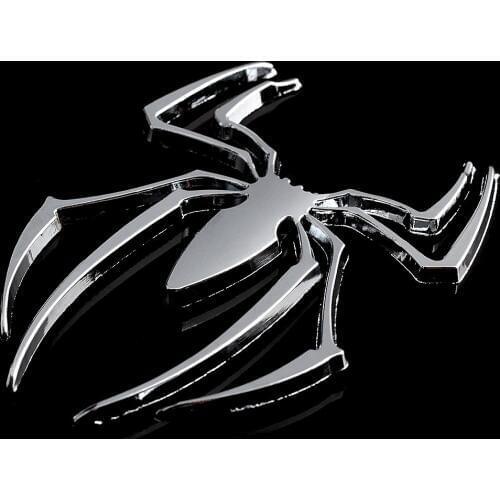 3D Metal Spider Car Accessories Sticker For Kia Rio K2 3 Ceed Sportage Sorento Cerato Armrest Soul Picanto Optima K3 Spectra K5