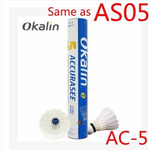 5tubes/lot AS05 Quality Badminton Shuttlecock A+ Duck Feather Durable Flybing Stable Shuttlecock Ball Great for Club L2121-5SPA