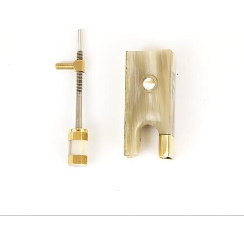 Free Shipping Quality Set New 4/4 Violin Frog Fiddle Frog Full Size Violin Frog White Ox Horn Frog Copper Violin Bow Parts