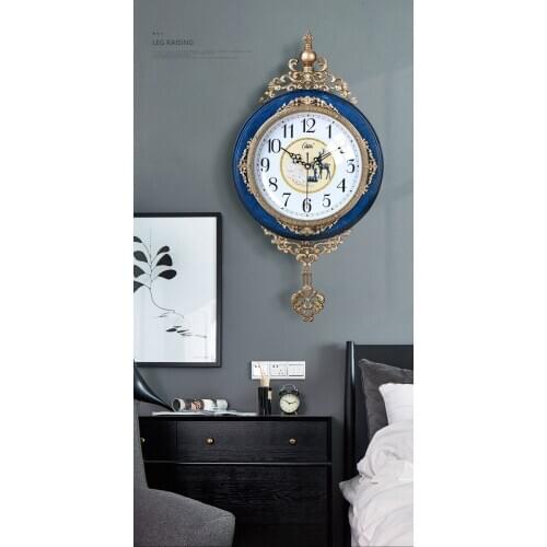 Vintage Large Wall Clock Silent Pendulum Digital Mechanism Bathroom Clock Modern Reloj De Pared Electronic Wall Watch Big AA60WC