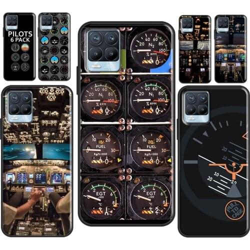 Flight Instruments Cockpit For OPPO Realme C21 C3 C15 X2 6 7 Pro GT Neo Case For OnePlus 9 Pro Nord 8T 8 Pro Cover