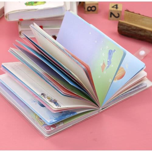 Colour Page Hand Book Girl Heart Lovely Cartoon Rubber Set This Small Fresh Notebook Diary Thick Primary School Students