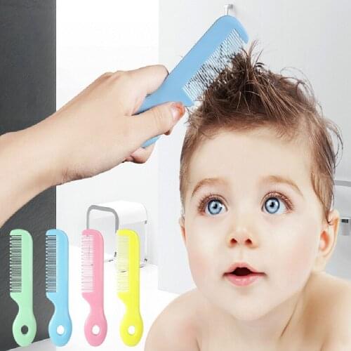 YANUO Macarons Color Cartoon Safety Baby Comb Baby Hair Brush Baby Safety Comb Newborn Brush Baby Comb Child Comb Boy Girl Gift