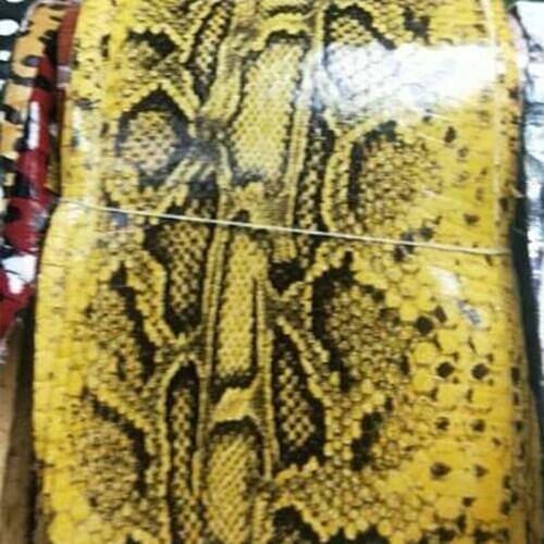 Exclusive Design Custom Ecological Real Snakeskin Clothing Leather Fabric Thickness 0.6-0.8MM