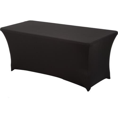 Stretch Tablecloth Spandex Lycra Table Cover Fit for Wedding Party Hotel Home Decoration Meeting Rectangular 4Ft/5Ft/6Ft/8F