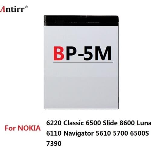 BP-5M BP 5M BP5M Battery For Nokia 5700 5610 5611 5710 5611XM 5700XM 5710 XM 6110 6200c 6220C 6220 6500S 7379 7390 8600