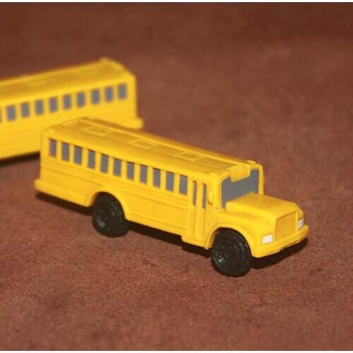 City School Bus Fire Truck Fairy Garden Miniature Accessories Decoration Police Car ATV Pickup Action Figure Figurine Model Toys