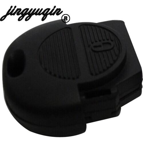 Jingyuqin Remote Flip Fob Car Key Shell for Nissan Micra Almera Primera X-Trail Replacement Uncut Blade Car Key Case Cover