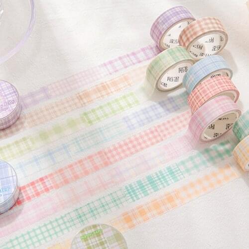 Patchwork lattice series Masking Washi Tape grid Decorative Adhesive Tape Diy Scrapbooking Sticker Label Stationery