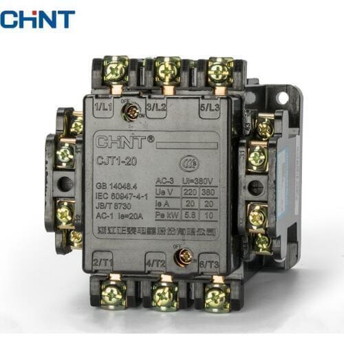 CHINT Communication Contactor CJT1-20 Rate Coil Voltage 36V 110V 127V 220V 380V CDC10-20