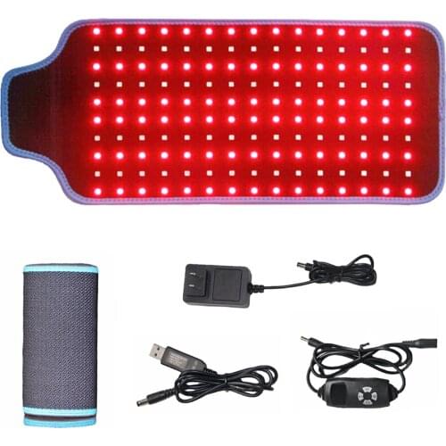 Red Light Near Infrared Therapy Back Pain Reliever Devices Home Use Wearable Wrap Deep Penetrating Speed Wound Healing Pad