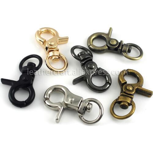 1x Metal Tiny Snap Hook Trigger Lobster Clasps Clips Spring Gate Leather Craft Tiny Pet Leash Bag Strap Webbing Keychain Hooks